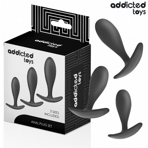 ADDICTED TOYS - LOT DE 3 PLUG ANAL MODÃLE 2